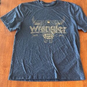 Wrangler Men's Dark Blue Graphic Tee